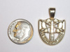 #19 Large Yellow Gold SF Crest Pendant